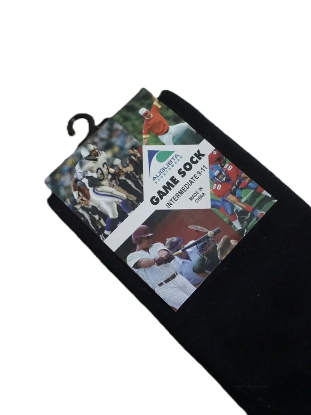 Augusta Sportswear Style #6020 Black Game Tube Socks 9-11 Intermediate